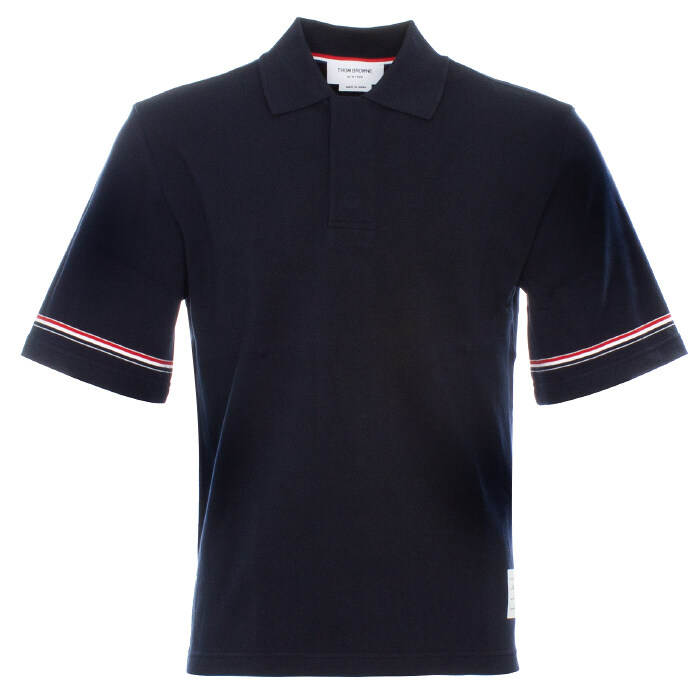 25SS 톰브라운 코튼 럭비 폴로 티셔츠 MJP209A J0199 415 - Thom Browne