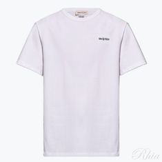 알렉산더 맥퀸 리플렉티브 로고 티셔츠 776281 QXAAB 0965 썸네일 1