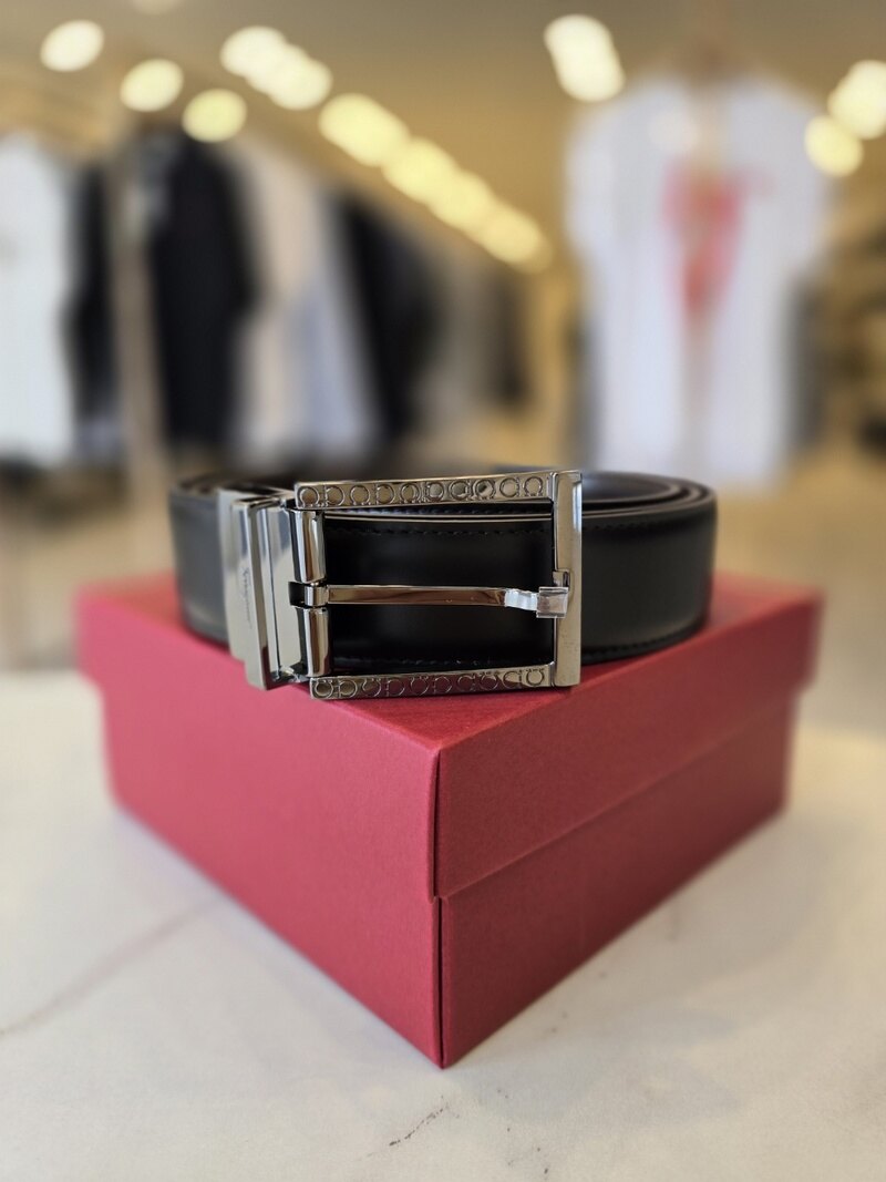 페레가모 리버서블 앤드 애디스터블 버클 레더 벨트 750173 - Salvatore Ferragamo