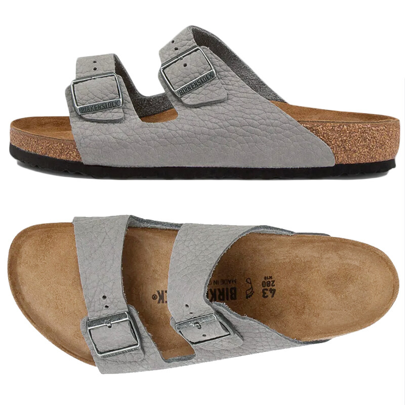 25SS 아리조나 샌들 1020707 DESERT BUCK WHALE GRAY - Birkenstock
