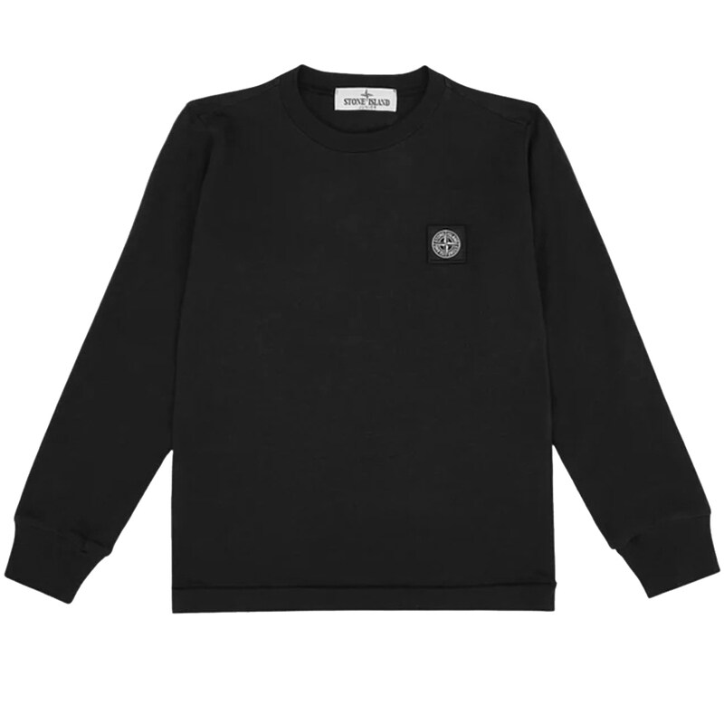 25SS 키즈 티셔츠 블랙 K1S16 2100003 S0047 V0029 - Stone Island
