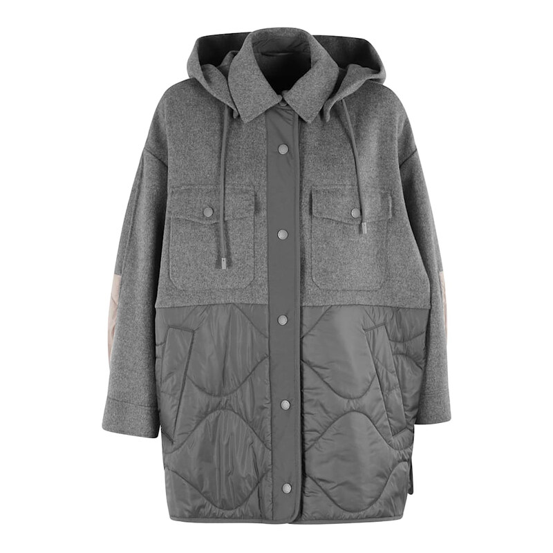 25SS 오솔라 OSSOLA 더블 사이드 울 나일론 자켓 그레이 2515481011 039 - Max Mara