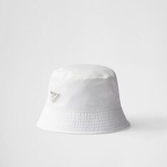 [럭스유] 프라다 화이트 삼각로고 리나일론 버킷햇 L 2HC137 썸네일 5
