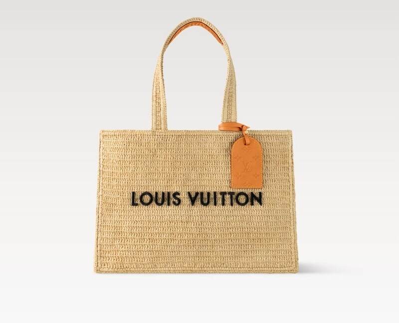 [국내백화점] 루이비통 남자 여자 공용 라피아 라탄 서머 쇼퍼 토트백 MM 가방 M14458 - Louis Vuitton