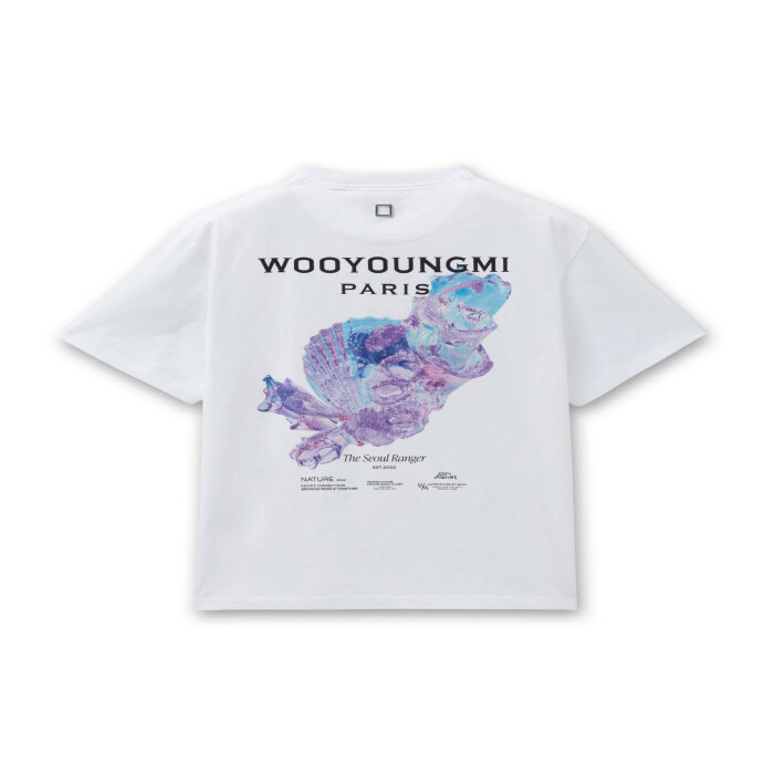 우영미 3D 코랄 백로고 화이트 W251TS05701W - Wooyoungmi