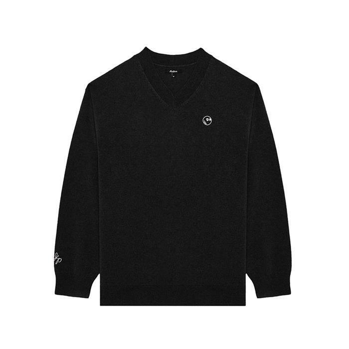 [밀라코/국내발송] 말본골프 넥 메리노 울 스웨터 M5211LKT04BLK - Malbon