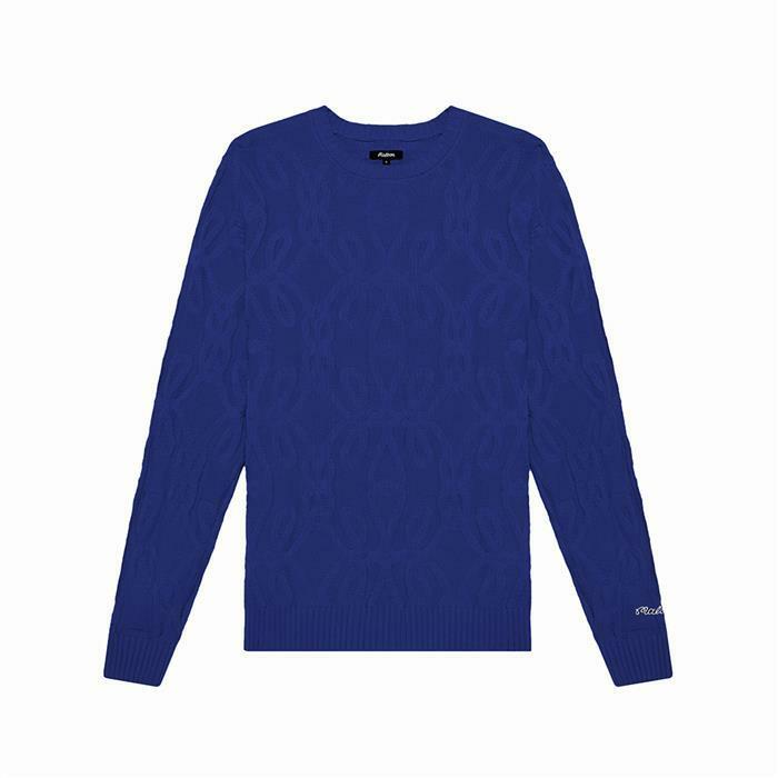 [밀라코/국내발송] 말본골프 모나코 스웨터 M5111LKT02BLU - Malbon