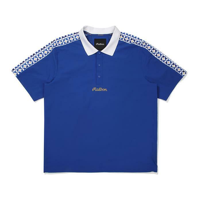 [밀라코/국내발송] 말본골프 카라 스냅 아노락 M5221PJK47BLU - Malbon