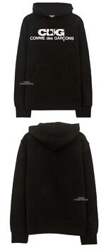 [꼼데가르송] SZ-T001-051-1 CDG로고 후드티셔츠 블랙 남성 티셔츠 / TEO 썸네일 4