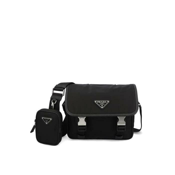 [국내발송] 25SS 프라다 리나일론 가죽 숄더백 블랙 2VD034 2DMH F0002 - Prada