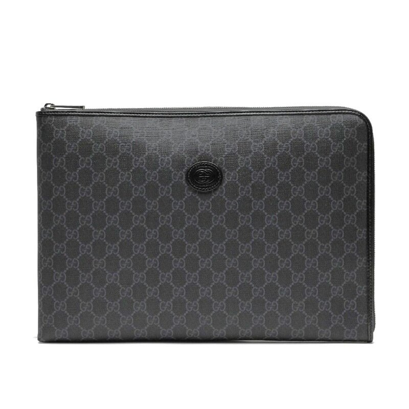 구찌 남성 클러치 인터로킹 GG 수프림 파우치 블랙 792117 92TCF 1000 - Gucci