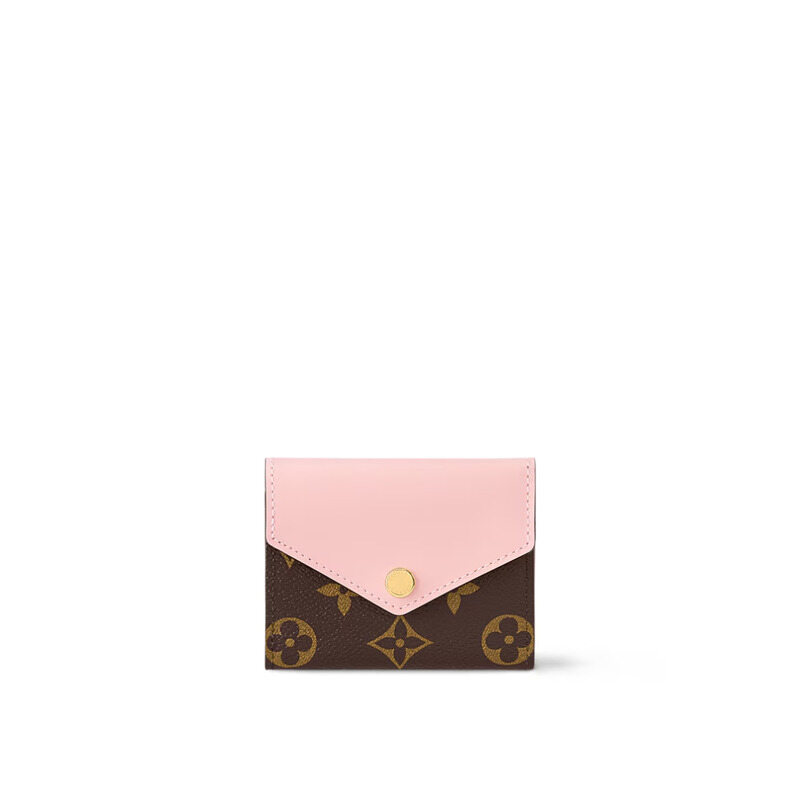 루이비통 핑크 코티드 캔버스 여성 반지갑 M62933 - Louis Vuitton