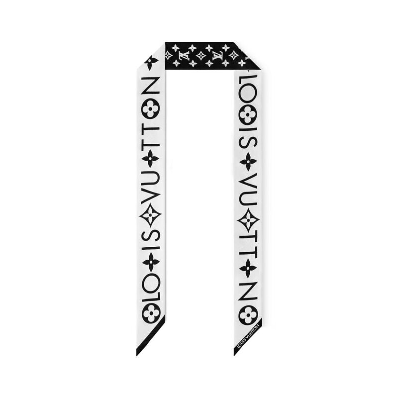 루이비통 화이트 실크 100% 여성 머플러 M90682 - Louis Vuitton