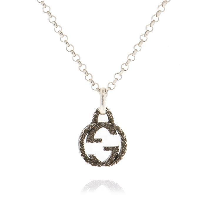 구찌 INTERLOCKING 펜던트 목걸이 / YBB455535001 (455535) - Gucci