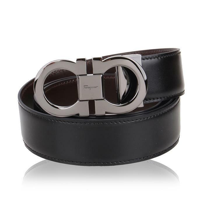 페라가모 더블 간치오 버클 남성 벨트 / 67 9535 0644557 - Salvatore Ferragamo