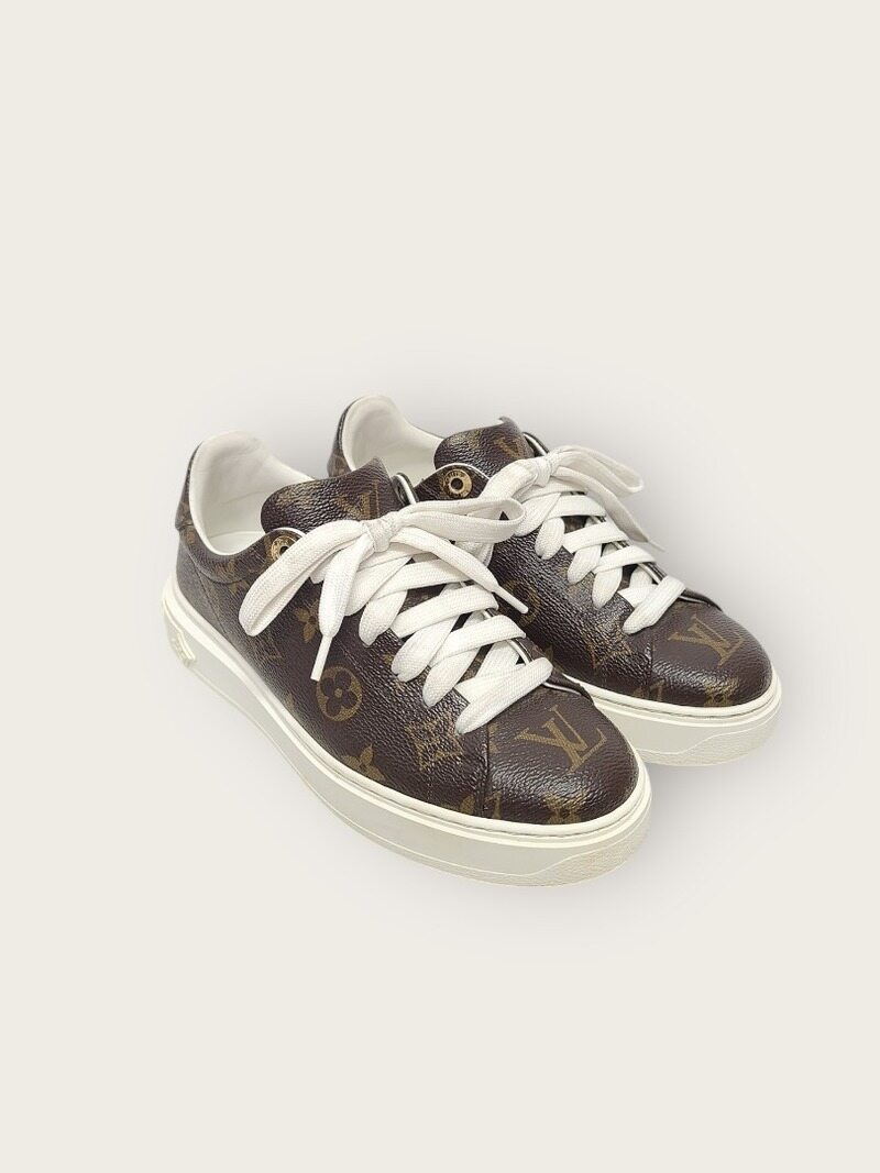 [중고명품/루이스잇] 35 / 루이비통 모노그램 캔버스 타임아웃 스니커즈 - Louis Vuitton