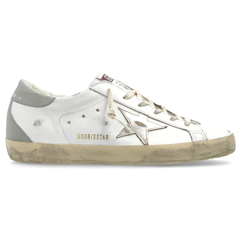 골든구스 25FW 여성 슈퍼스타 스니커즈 화이트그레이탭 GWF00102 F006844 12166 - Golden Goose