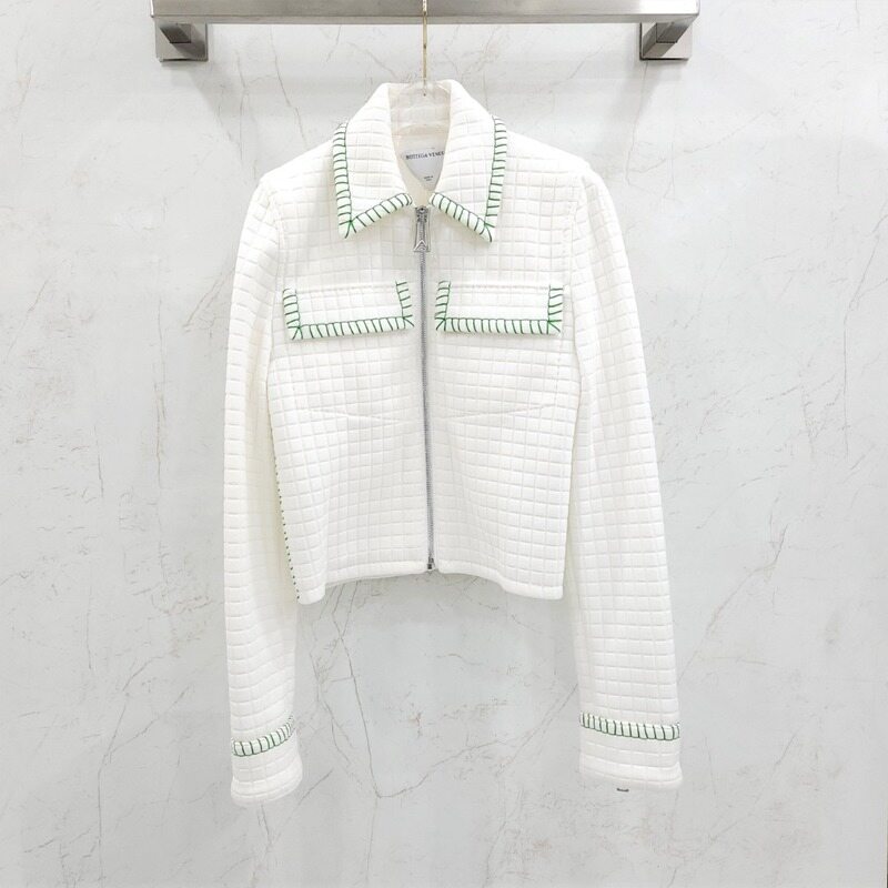 [럭스유] 36 / 보테가베네타 집업 퀄팅 저지 자켓 - Bottega Veneta