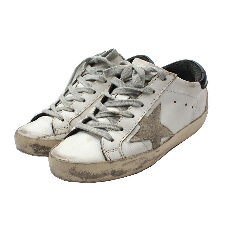 골든구스 슈퍼스타 블랙 앤 화이트 스니커즈 35 - Golden Goose