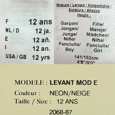 논현 더팩토리 25SS 세인트 제임스 키즈 LEVANT E 반팔 티셔츠 6 8 / NEON NEIGE (2068 NEON NEIGE) 썸네일 7
