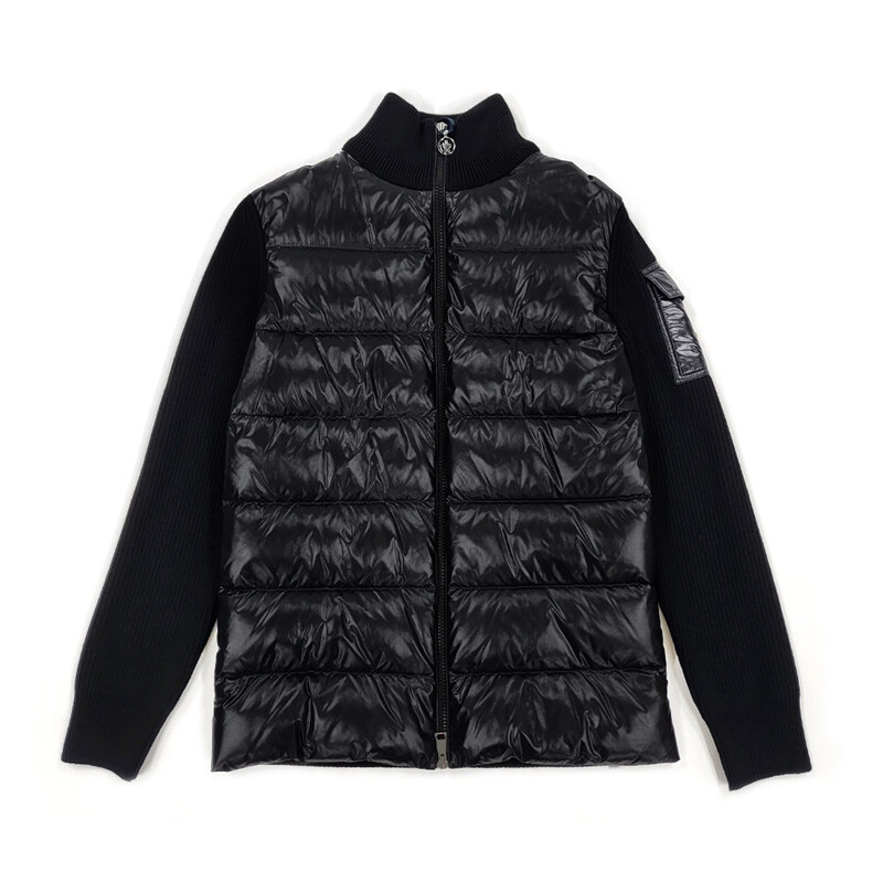 몽클레어 여성 울 니트 패딩 집업 가디건 블랙 9B00013 M1131 999 - Moncler