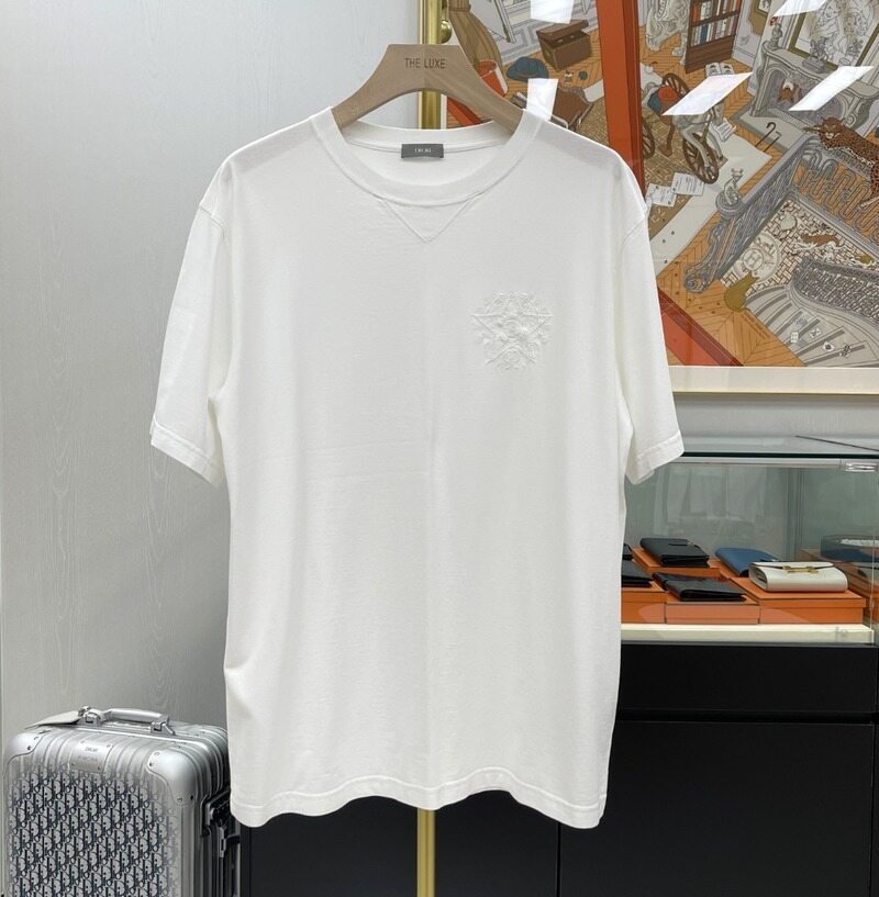 [더럭스] 디올 CD 에뚜왈 반팔 티셔츠 화이트 L 243J685C0677 - Christian Dior