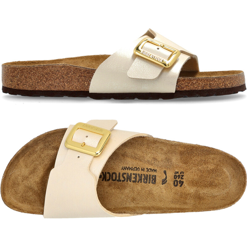 25SS 여성 카탈리나 쿠션 버클 네로우핏 샌들 펄화이트 1029393 GRACEFUL PEARL WHITE - Birkenstock