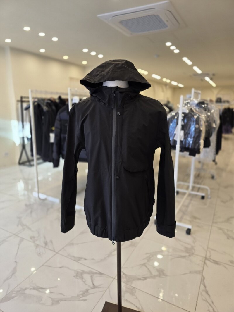 스톤아일랜드 남성 블랙와펜 GORE-TEX 후드자켓 731940501 V0029 - Stone Island
