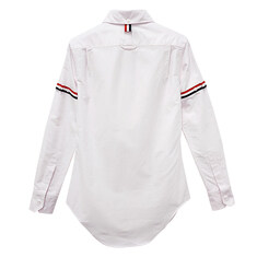 논현 더팩토리 25FW 톰브라운 여성 삼선 암밴드 옥스포드 스트라이프 셔츠 / 라이트 핑크 (FLL019E 00098 680) 썸네일 2