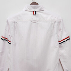 논현 더팩토리 25FW 톰브라운 여성 삼선 암밴드 옥스포드 스트라이프 셔츠 / 라이트 핑크 (FLL019E 00098 680) 썸네일 4