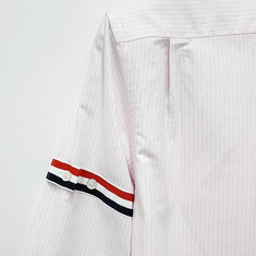논현 더팩토리 25FW 톰브라운 여성 삼선 암밴드 옥스포드 스트라이프 셔츠 / 라이트 핑크 (FLL019E 00098 680) 썸네일 7