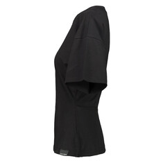 25SS 로고 자수 플레어 슬리브 티셔츠 블랙 125JTS168JS0107 9999 썸네일 3