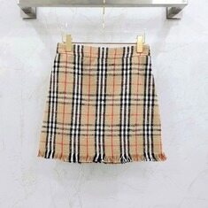 [럭스유] (새상품) 36 / 버버리 체크 부클레 카라리스 자켓 스커트 세트 썸네일 5