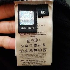 [50 Size] 펜디 로고 울 니트 블랙 새상품 썸네일 5
