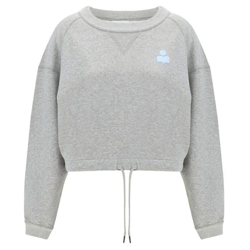 25FW 마고 MARGO 크롭 맨투맨 그레이/아이스블루 SW0005FA A1M07E GYIB - Isabel Marant