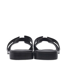 (220mm) 블랙 카프스킨 오란 여성 슬리퍼 H021056Z 01350 썸네일 2