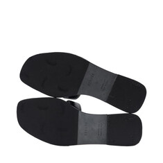 (220mm) 블랙 카프스킨 오란 여성 슬리퍼 H021056Z 01350 썸네일 4