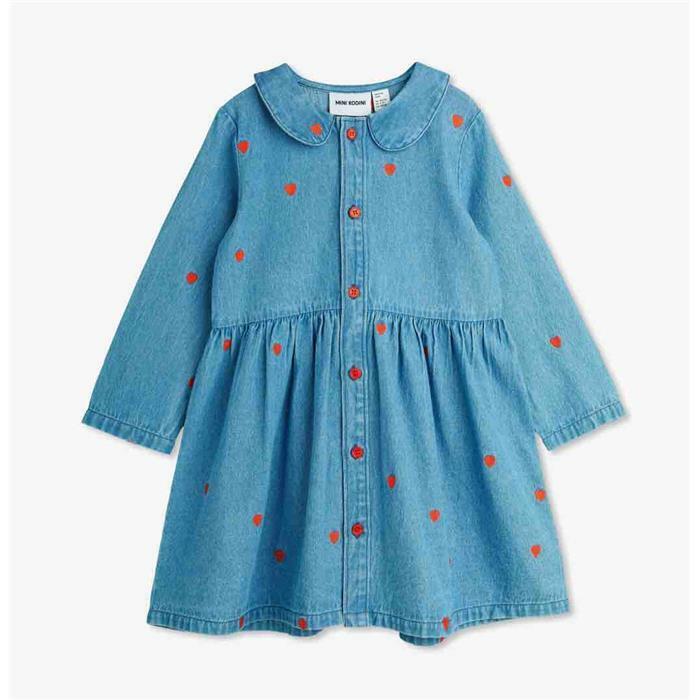 25FW 미니로디니 데님드레스 2565011360 Blue - Mini Rodini