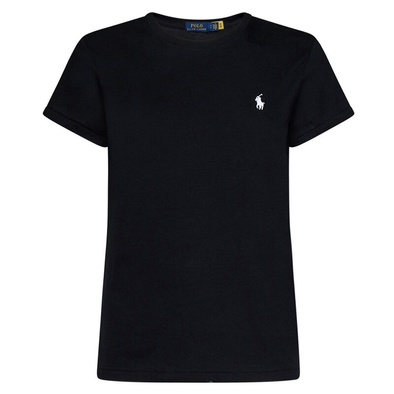 폴로 25SS 화이트 포니 자수 티셔츠 블랙 211898698 007 - Polo Ralph Lauren