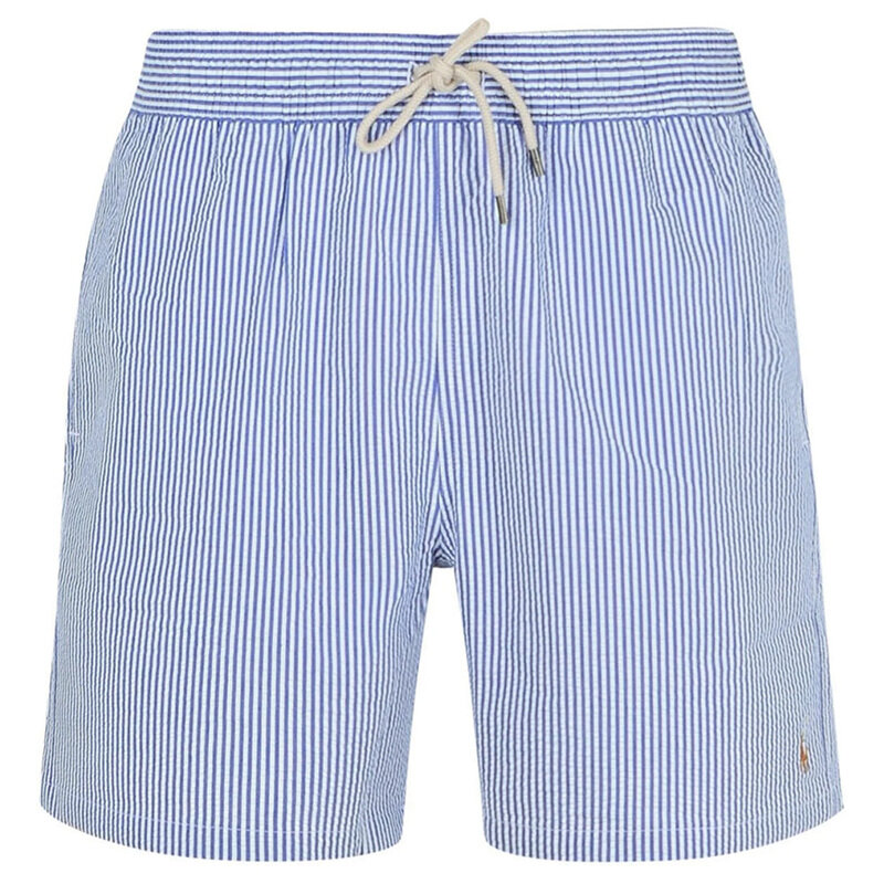 폴로 25SS 포니 자수 클래식 스트라이프 스윔 숏팬츠 블루 710957784 001 - Polo Ralph Lauren