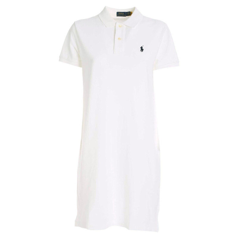 폴로 25SS 여성 포니 자수 카라 원피스 화이트 211799490 017 - Polo Ralph Lauren