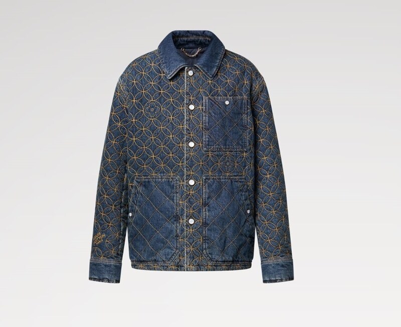 [국내백화점] 루이비통 남자 엠브로이더드 데님 블루종 청자켓 1AILM6 - Louis Vuitton