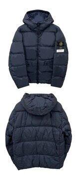 [스톤아일랜드] 25FW 와펜패치 가먼트 다이드 크링클 랩스 후드 다운 자켓 네이비 남성 자켓 K2S154100011 S0A23 V0020 / TJ 썸네일 3