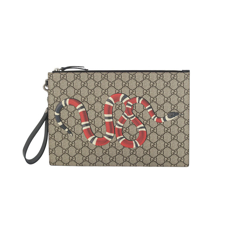 구찌 473904 GG 수프림 킹스네이크 클러치백 35396 - Gucci