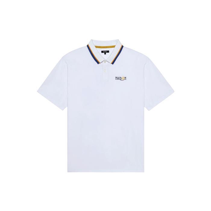 말본골프 그라스 피케 폴로 티셔츠 M 9136 WHT - Malbon