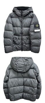 [스톤아일랜드] 25FW 와펜패치 가먼트 다이드 크링클 랩스 후드 다운 자켓 다크 그레이 남성 자켓 K2S154100011 S0A23 V0062 / TTA 썸네일 3