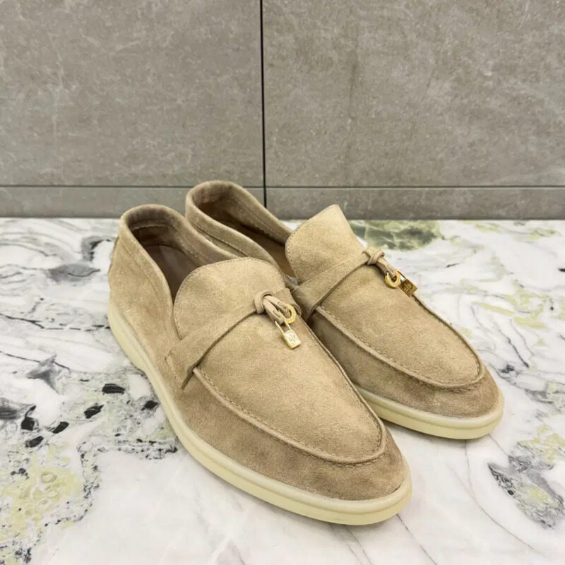 [37Size]로로피아나 썸머위크 참스로퍼 샌드베이지 S급 - Loro Piana