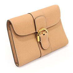 DELVAUX(델보) AB0493AAU024FDO 핑크 베이지 비죵 로데오 카프스킨 브리앙 컴팩트 반지갑 썸네일 2