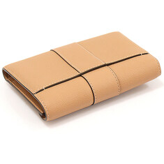 DELVAUX(델보) AB0493AAU024FDO 핑크 베이지 비죵 로데오 카프스킨 브리앙 컴팩트 반지갑 썸네일 4