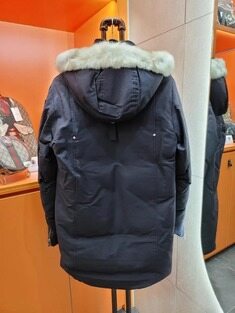 [S Size] 무스너클 스틸링 화이트퍼 네이비 패딩 S급 썸네일 1